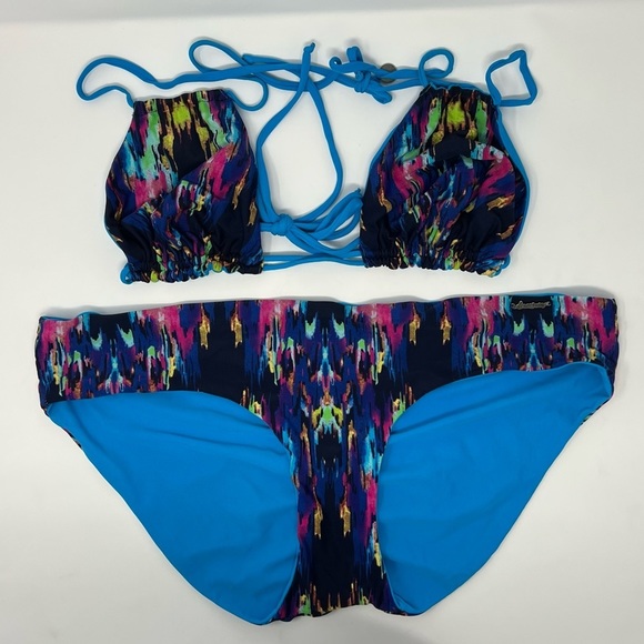DeuceSwim Reversible Two Piece Bikini Swimsuit - Picture 1 of 6